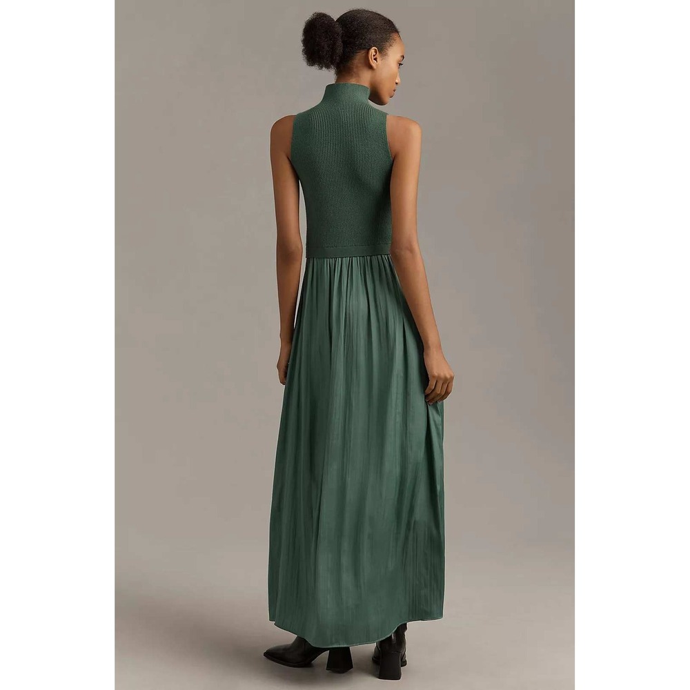 By Anthropologie - The Thea Mockable Sleeveless Midi Jumper Dress - Size Large L - Picture 2 of 13
